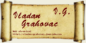 Vladan Grahovac vizit kartica
